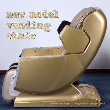 Chaise de massage Vending avec accepteur de billets et accepteur de pièces, fauteuil de massage 2 en 1